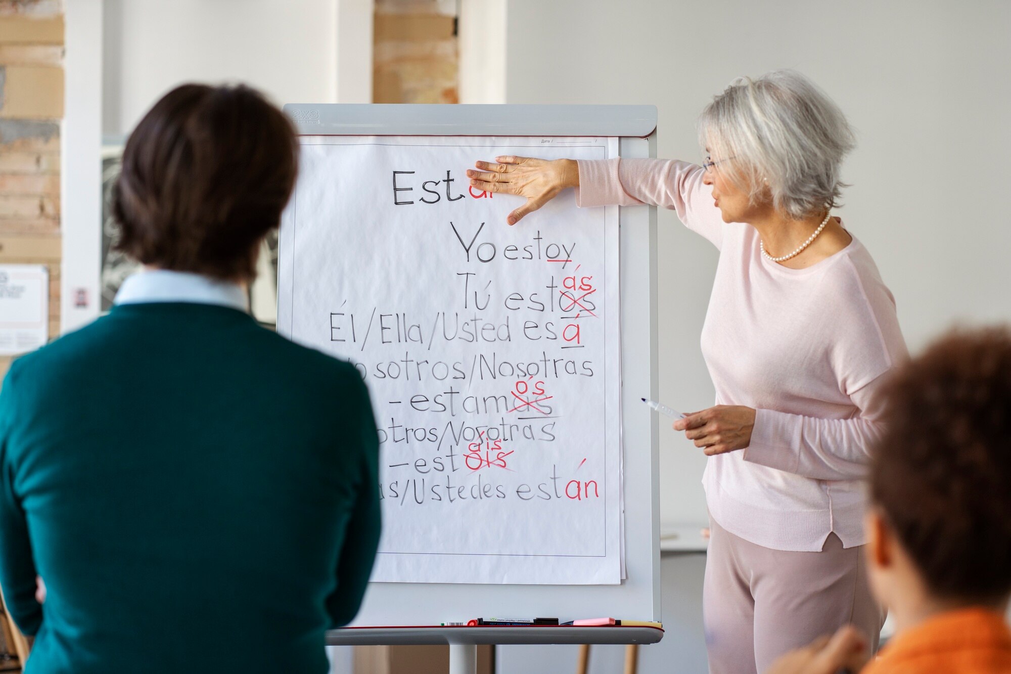 people correcting grammar mistakes medium shot 23 2150171338
